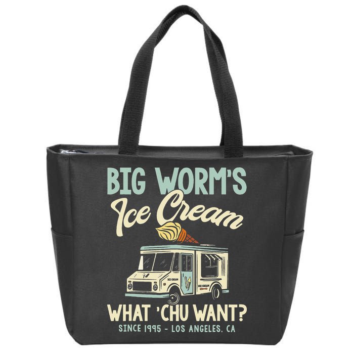 Big Worms Ice Cream What Chu Want Zip Tote Bag