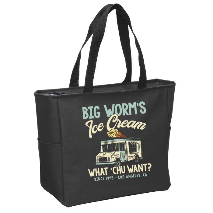 Big Worms Ice Cream What Chu Want Zip Tote Bag