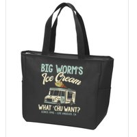 Big Worms Ice Cream What Chu Want Zip Tote Bag