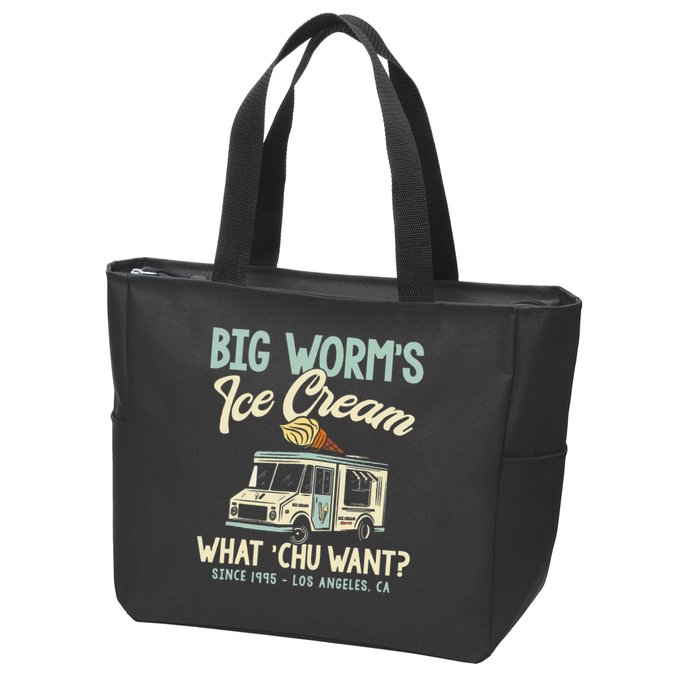 Big Worms Ice Cream What Chu Want Zip Tote Bag