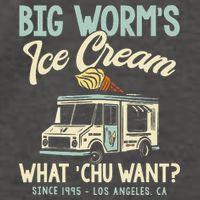 Big Worms Ice Cream What Chu Want Vector Backpack