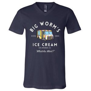 Big Worm&39;s Ice Cream &Quot;Whatchu Want&quot; Los Angeles CA V-Neck T-Shirt