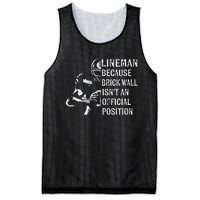 Brick Wall Isnt An Position Football Lineman Gifts Mesh Reversible Basketball Jersey Tank