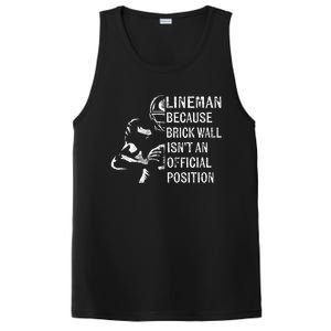 Brick Wall Isnt An Position Football Lineman Gifts PosiCharge Competitor Tank