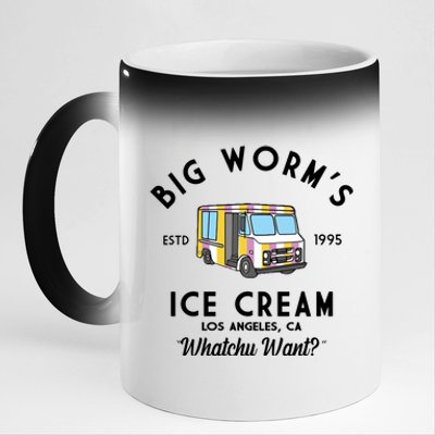 Big Worms Ice Cream Truck Vintage 1995 11oz Black Color Changing Mug