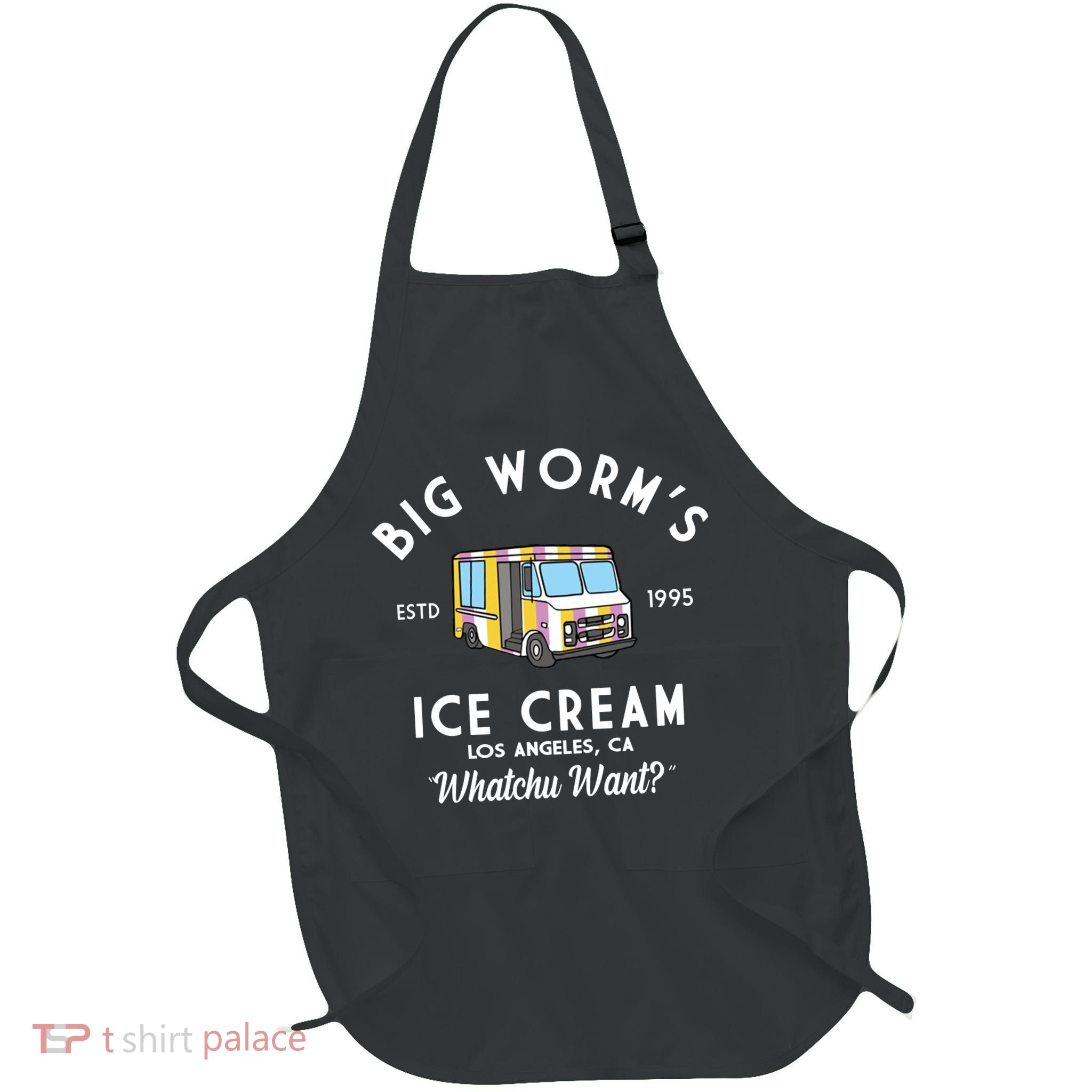 Big Worms Ice Cream Truck Vintage 1995 Apron