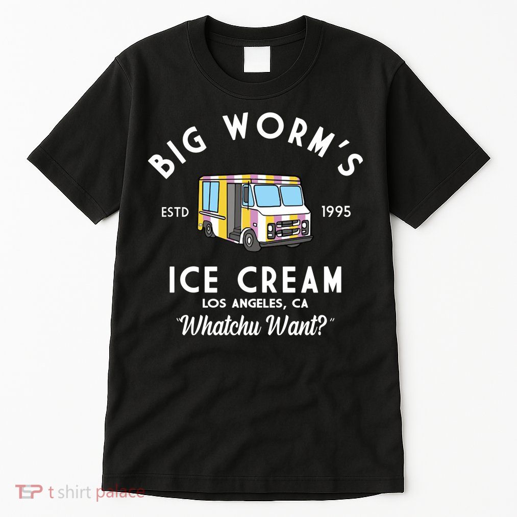 Big Worms Ice Cream Truck Vintage 1995 Tall T-Shirt