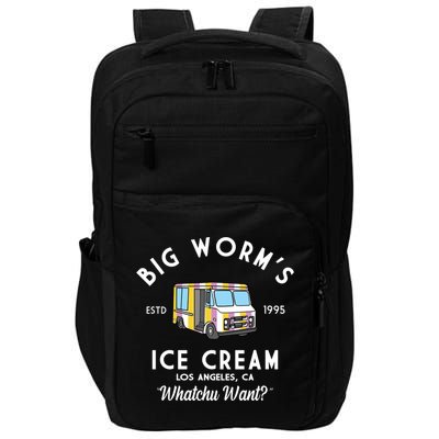 Big Worms Ice Cream Truck Vintage 1995 Impact Tech Backpack