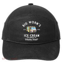 Big Worms Ice Cream Truck Vintage 1995 7-Panel Snapback Hat