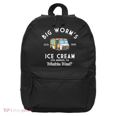 Big Worms Ice Cream Truck Vintage 1995 16 in Basic Backpack