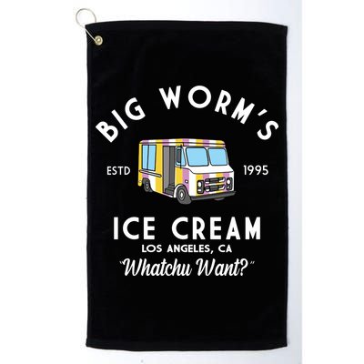 Big Worms Ice Cream Truck Vintage 1995 Golf Towel