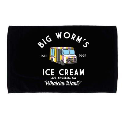 Big Worms Ice Cream Truck Vintage 1995 Microfiber Hand Towel