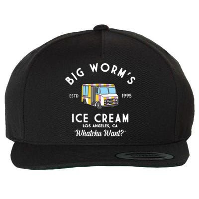 Big Worms Ice Cream Truck Vintage 1995 Wool Snapback Cap
