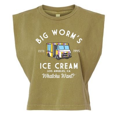 Big Worms Ice Cream Truck Vintage 1995 Garment-Dyed Women's Muscle Tee