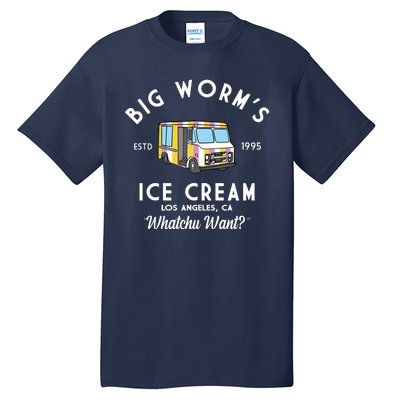 Big Worms Ice Cream Truck Vintage 1995 Tall T-Shirt