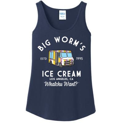 Big Worms Ice Cream Truck Vintage 1995 Ladies Essential Tank