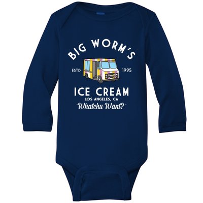 Big Worms Ice Cream Truck Vintage 1995 Baby Long Sleeve Bodysuit