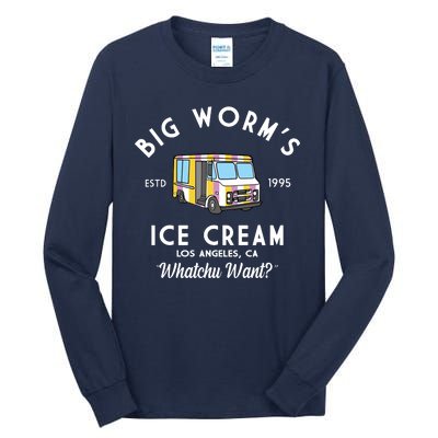 Big Worms Ice Cream Truck Vintage 1995 Tall Long Sleeve T-Shirt