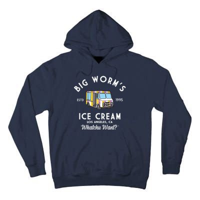 Big Worms Ice Cream Truck Vintage 1995 Tall Hoodie