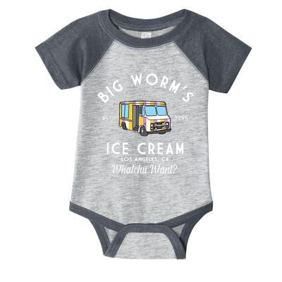 Big Worms Ice Cream Truck Vintage 1995 Infant Baby Jersey Bodysuit