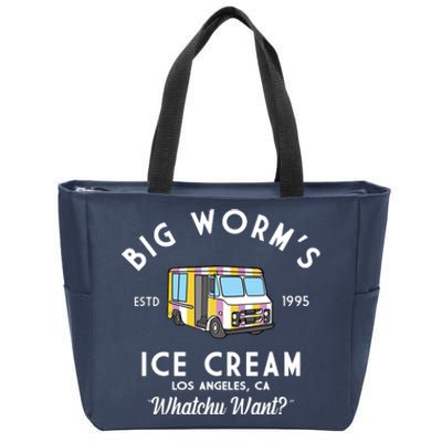 Big Worms Ice Cream Truck Vintage 1995 Zip Tote Bag