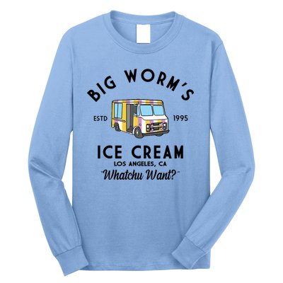 Big Worms Ice Cream Truck Vintage 1995 Long Sleeve Shirt