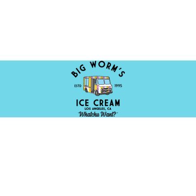 Big Worms Ice Cream Truck Vintage 1995 Bumper Sticker