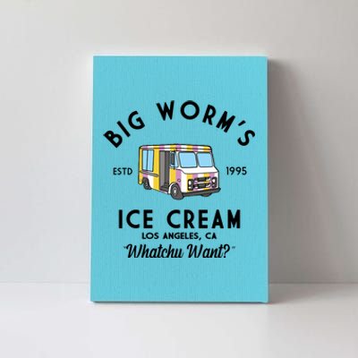 Big Worms Ice Cream Truck Vintage 1995 Canvas