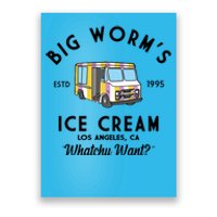 Big Worms Ice Cream Truck Vintage 1995 Poster