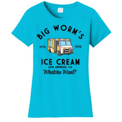 Big Worms Ice Cream Truck Vintage 1995 Women's T-Shirt