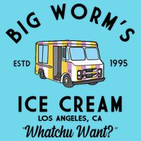 Big Worms Ice Cream Truck Vintage 1995 Kids T-Shirt