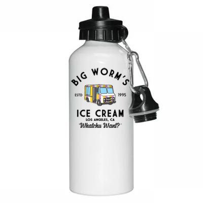 Big Worms Ice Cream Truck Vintage 1995 Aluminum Water Bottle