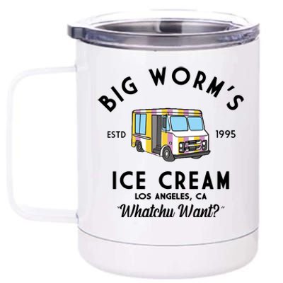 Big Worms Ice Cream Truck Vintage 1995 12 oz Stainless Steel Tumbler Cup