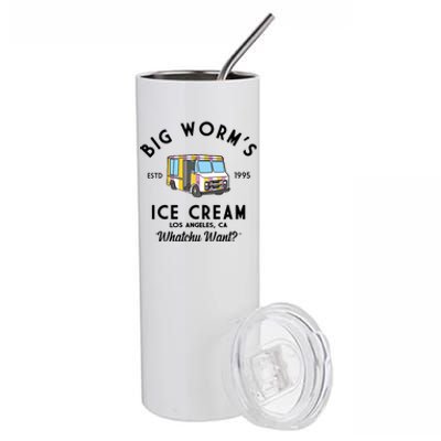 Big Worms Ice Cream Truck Vintage 1995 Stainless Steel Tumbler