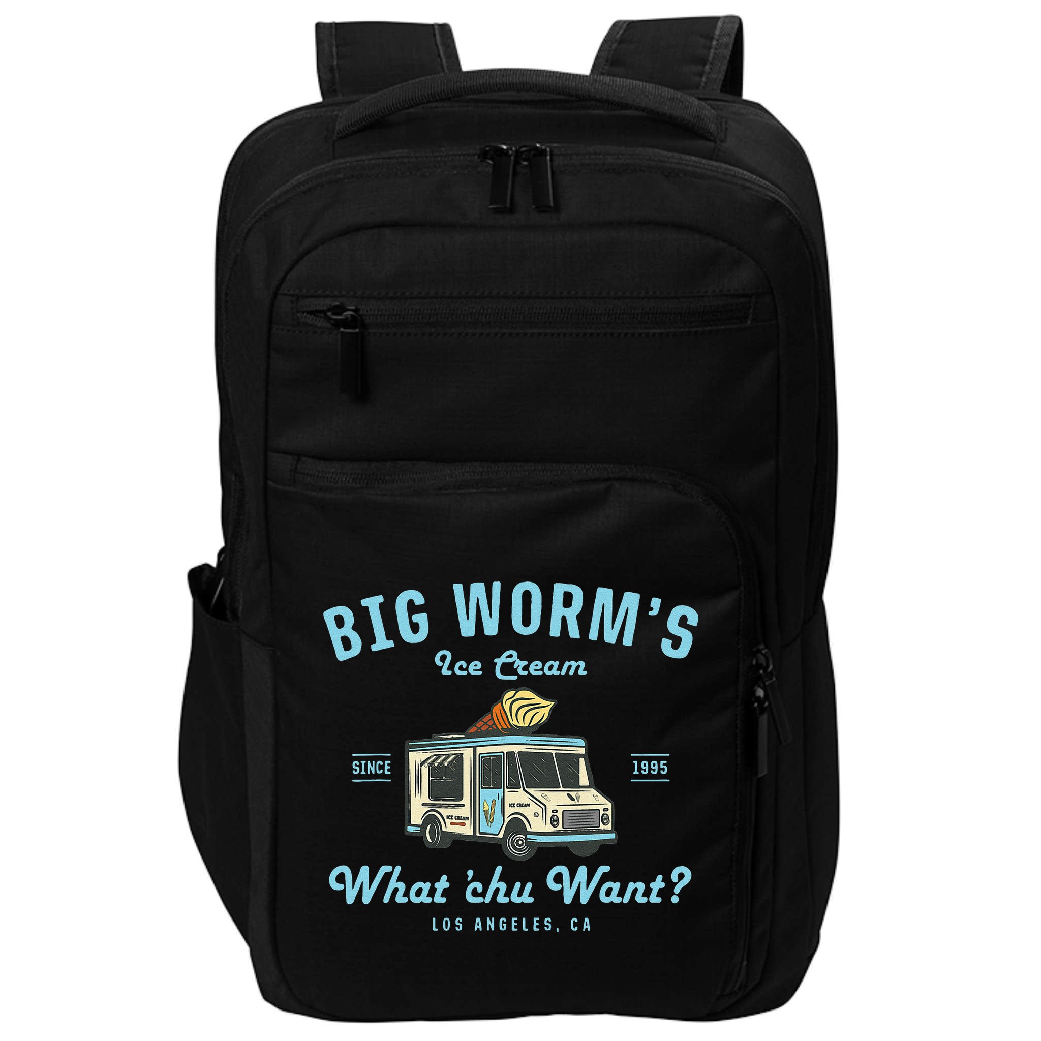 Big Worms Ice Cream Truck What Chu Want Impact Tech Backpack
