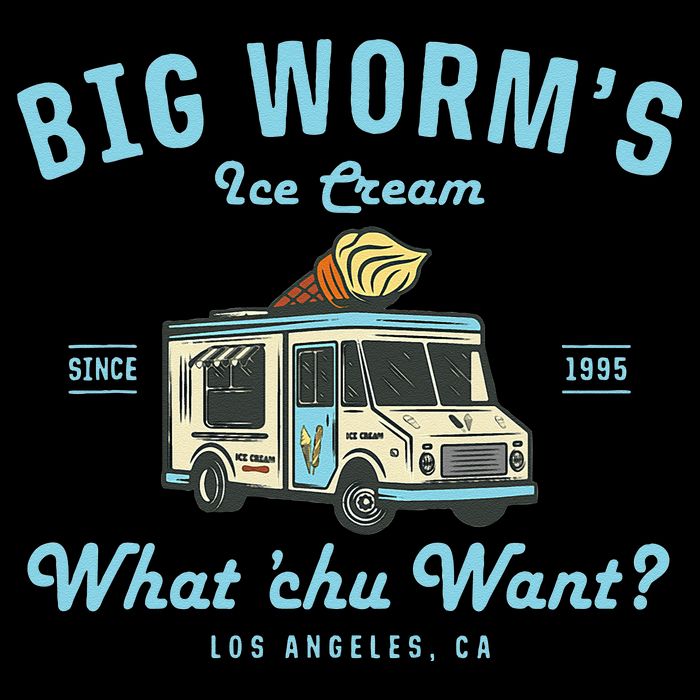 Big Worms Ice Cream Truck What Chu Want 7-Panel Snapback Hat