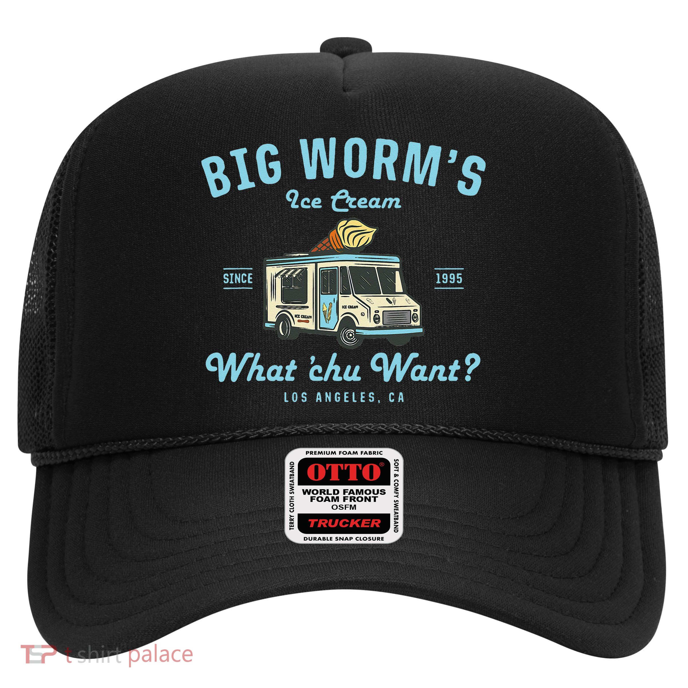 Big Worms Ice Cream Truck What Chu Want Trucker Hat