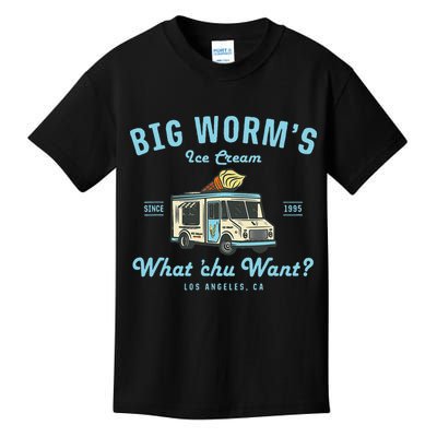 Big Worms Ice Cream Truck What Chu Want Kids T-Shirt