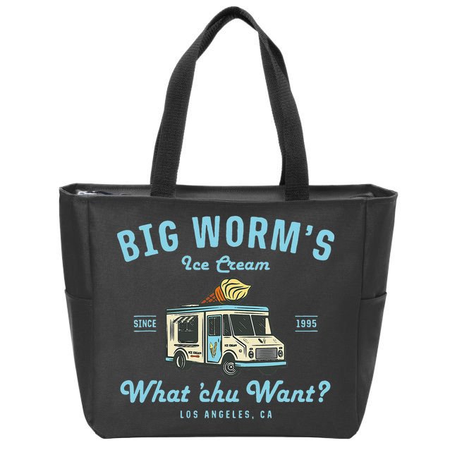 Big Worms Ice Cream Truck What Chu Want Zip Tote Bag