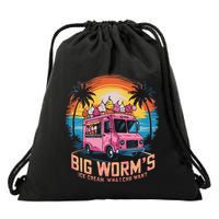 Big WormS Ice Cream Whatchu Want Funny Ice Cream Lovers Drawstring Bag
