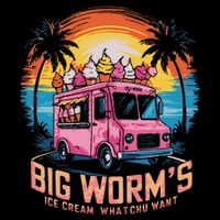 Big WormS Ice Cream Whatchu Want Funny Ice Cream Lovers 16 in Basic Backpack