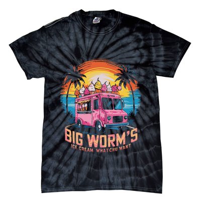 Big WormS Ice Cream Whatchu Want Funny Ice Cream Lovers Tie-Dye T-Shirt