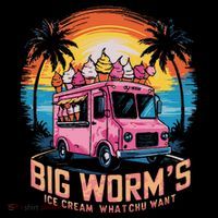 Big WormS Ice Cream Whatchu Want Funny Ice Cream Lovers Tank Top
