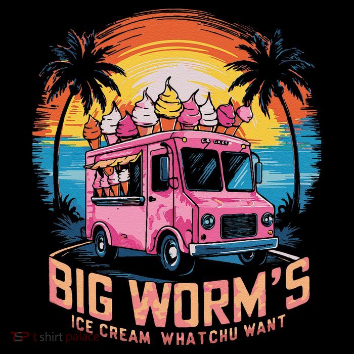 Big WormS Ice Cream Whatchu Want Funny Ice Cream Lovers Tank Top
