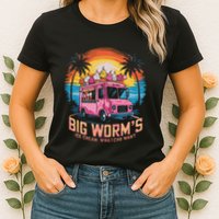 Big WormS Ice Cream Whatchu Want Funny Ice Cream Lovers Womens T-Shirt