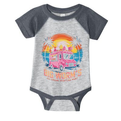 Big WormS Ice Cream Whatchu Want Funny Ice Cream Lovers Infant Baby Jersey Bodysuit