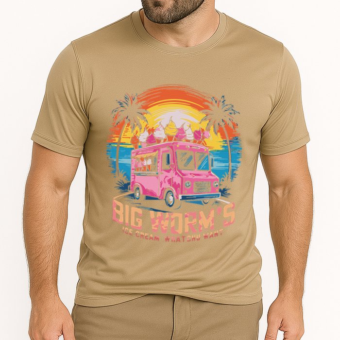 Big WormS Ice Cream Whatchu Want Funny Ice Cream Lovers Cooling Performance Crew T-Shirt