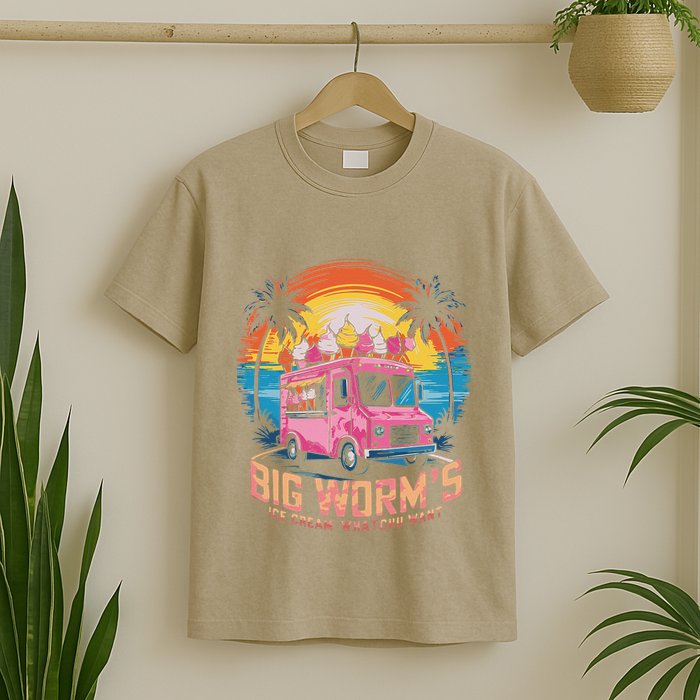 Big WormS Ice Cream Whatchu Want Funny Ice Cream Lovers T-Shirt
