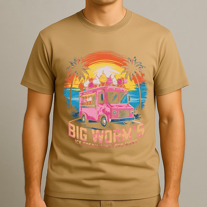 Big WormS Ice Cream Whatchu Want Funny Ice Cream Lovers T-Shirt