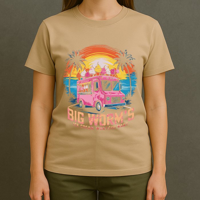Big WormS Ice Cream Whatchu Want Funny Ice Cream Lovers T-Shirt